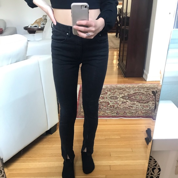 high-waisted skinny black jeans - Picture 3 of 3